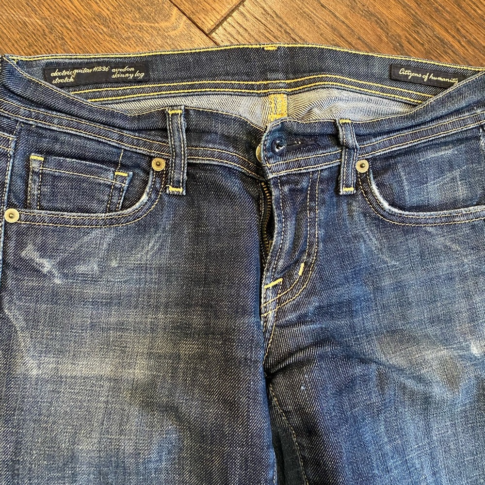 Vintage women’s citizens of humanity size 24 blue jeans great condition